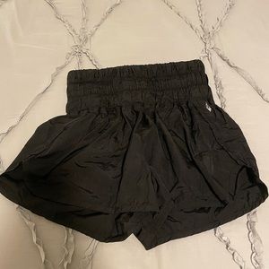 Free People Black The Way Home Shorts